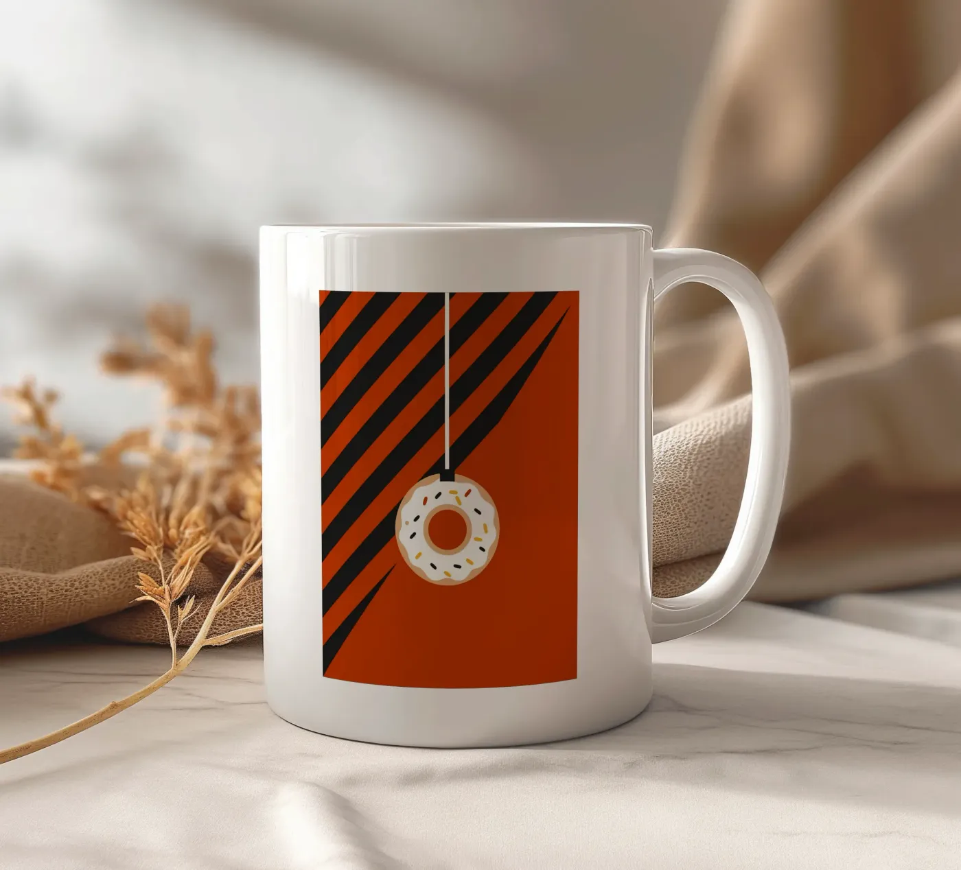 Donuts ceramic mug by LOOK DIFFERENT