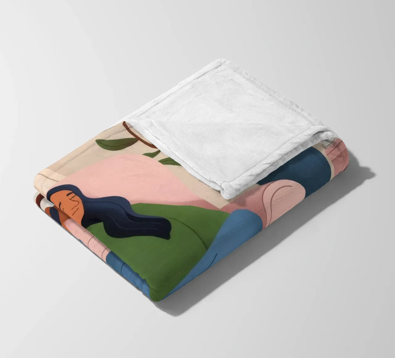 Relaxed Companionship Bliss fleece blanket by Fine Sanctuary