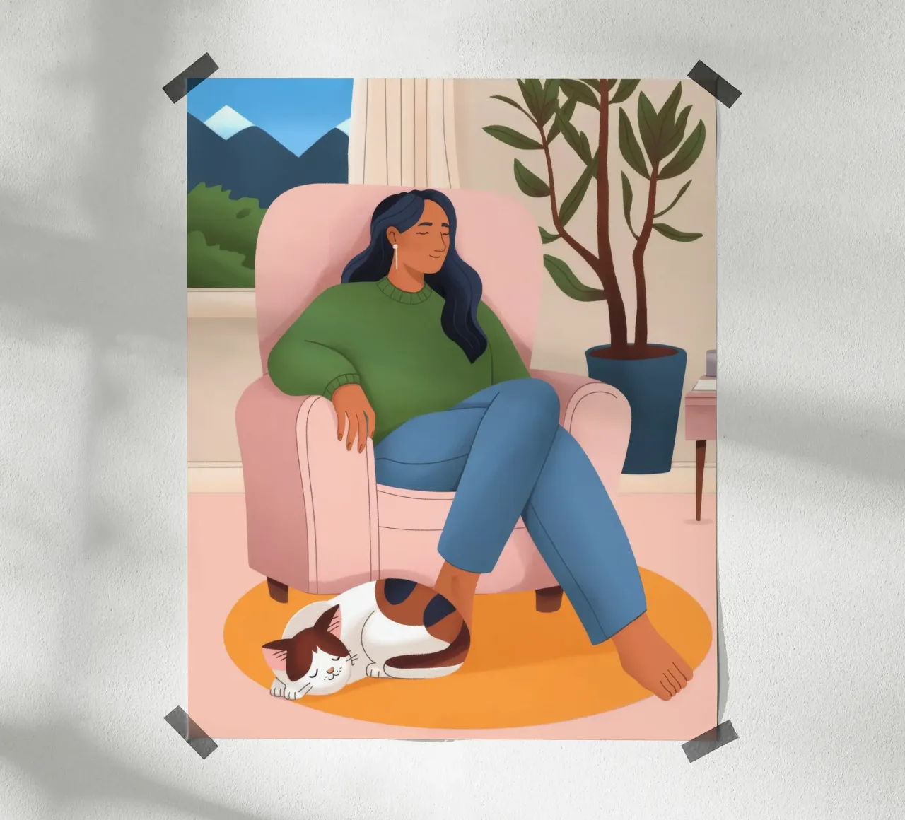 Entspanntes Beisammensein - Glückseligkeit Poster von Fine Sanctuary