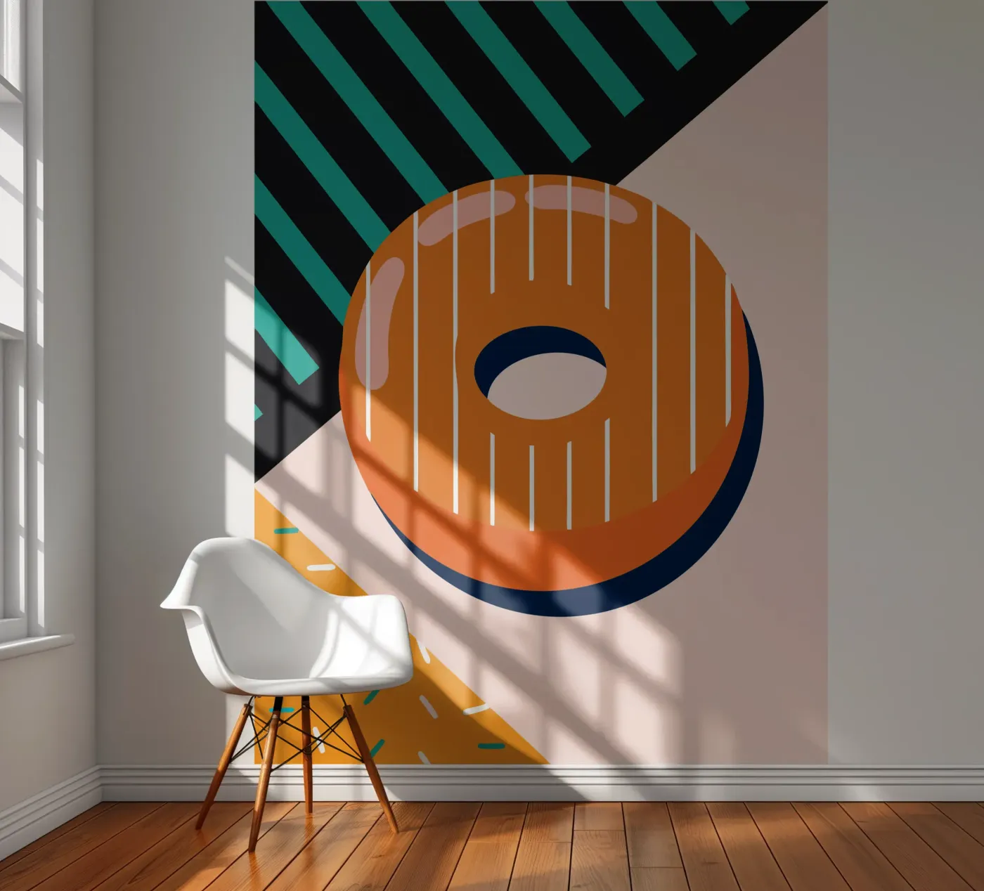 Donuts fotobehang van LOOK DIFFERENT
