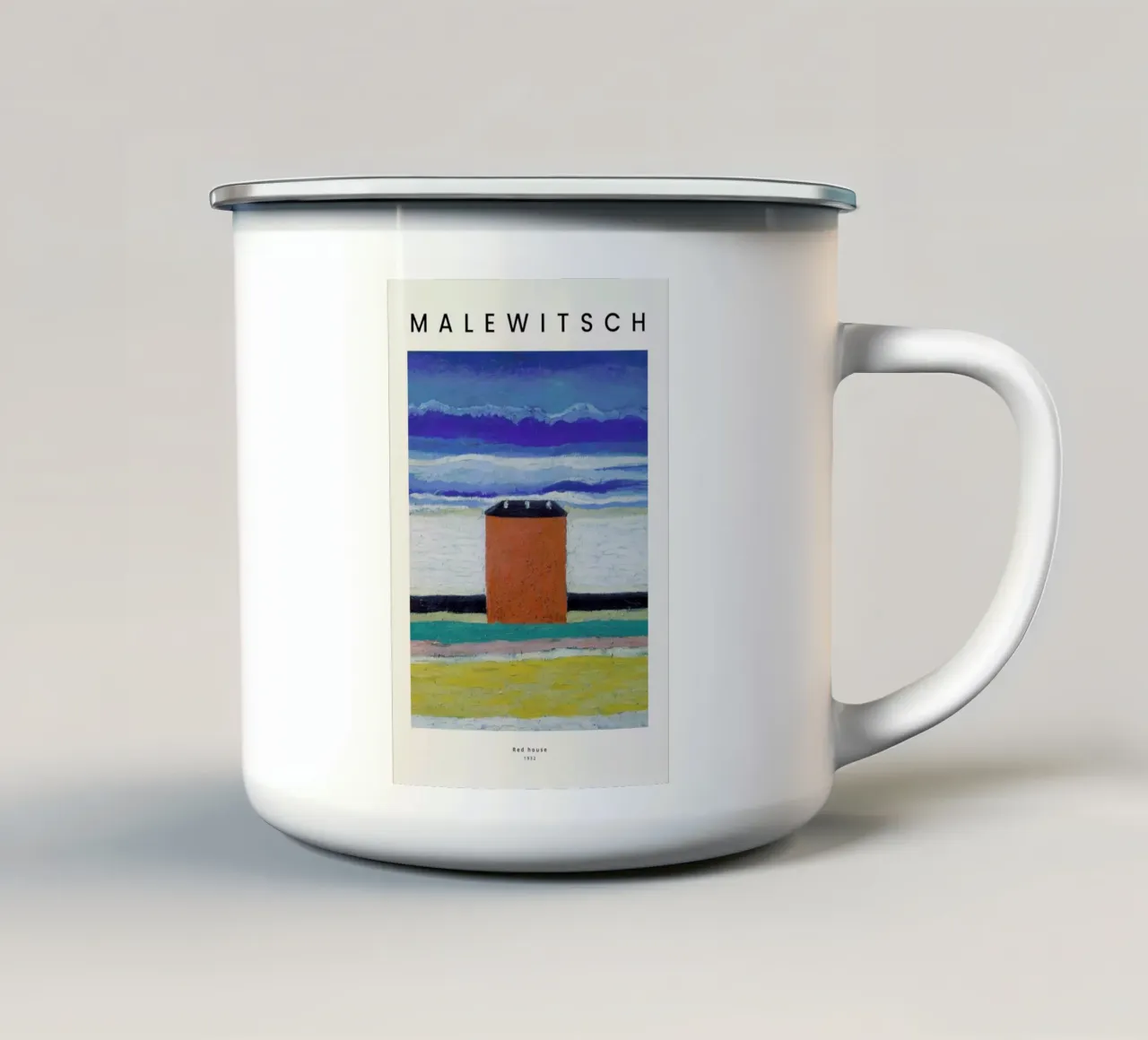 Malewitsch - Red House tazza in smalto da ARTOTHEK