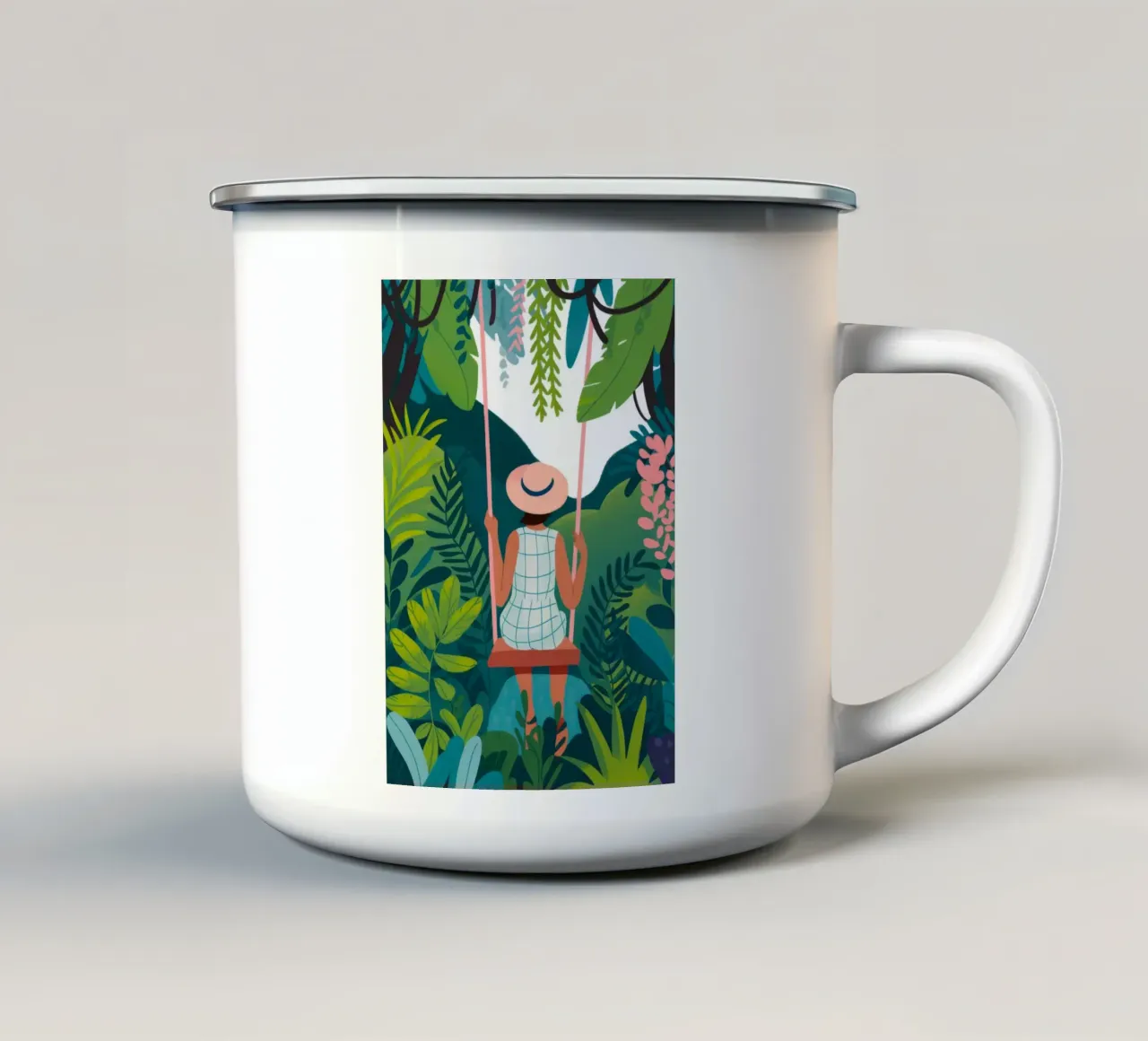 Jungle Swing Reverie tazza in smalto da Fine Sanctuary