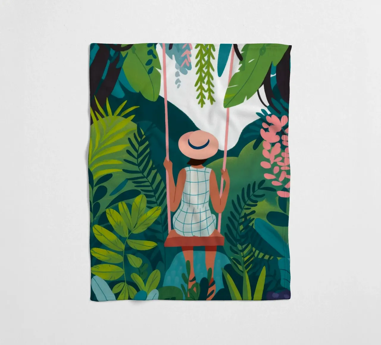 Jungle Swing Reverie coperta in pile da Fine Sanctuary