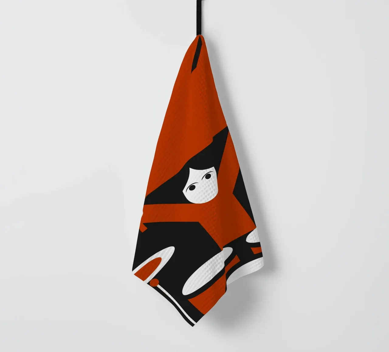 Drummer tea towel by LOOK DIFFERENT