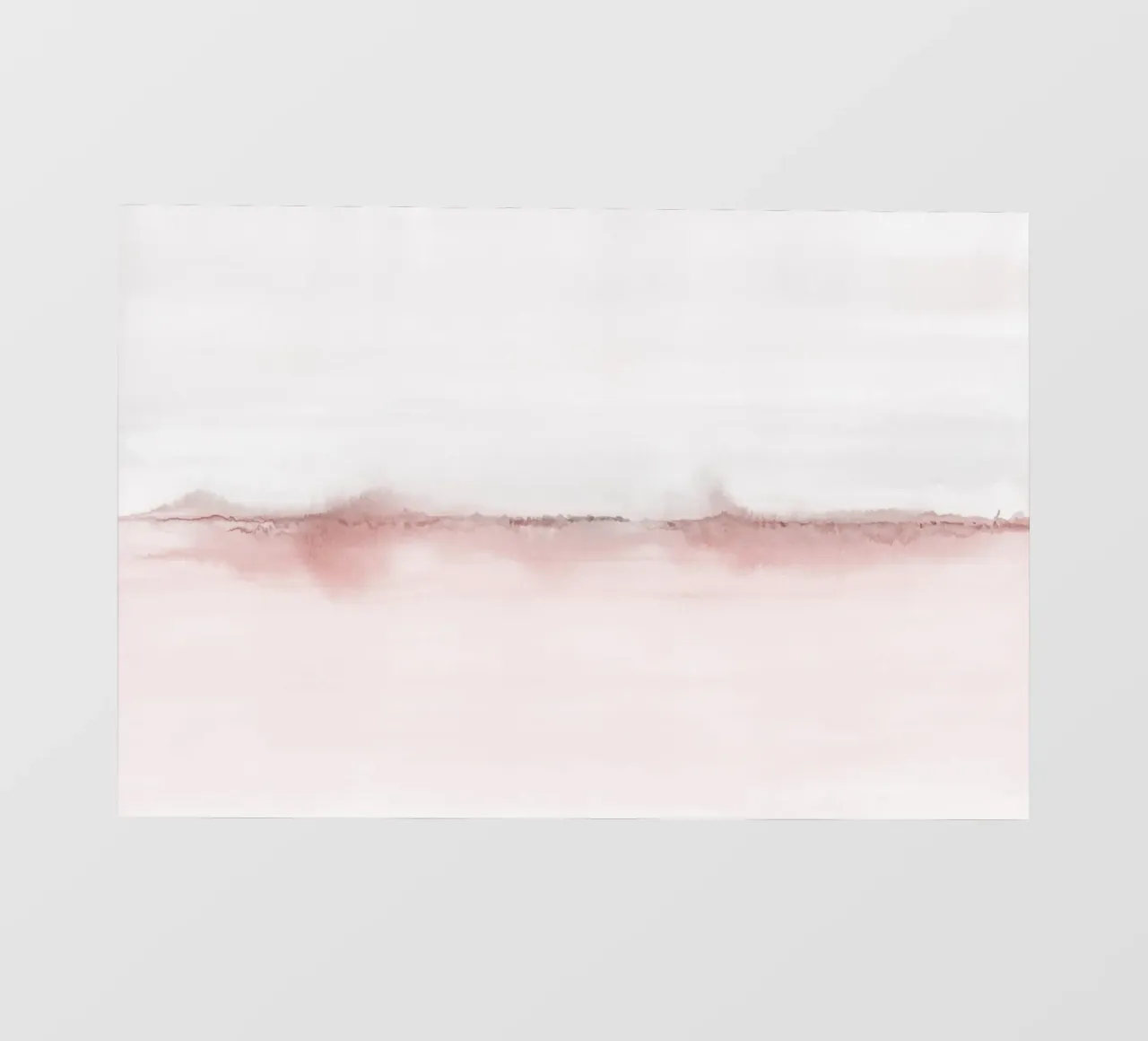 Paesaggio minimalista rosa e grigio pellicola backlit da NouveauPrints