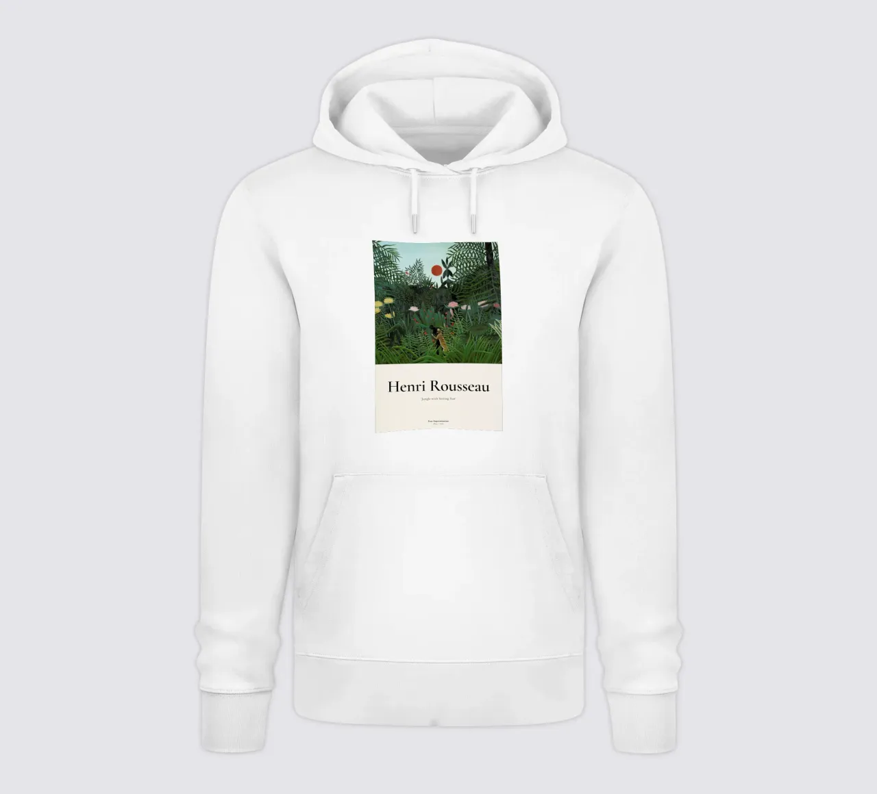 Rousseau - Jungle with Setting Sun felpa con cappuccio da ARTOTHEK