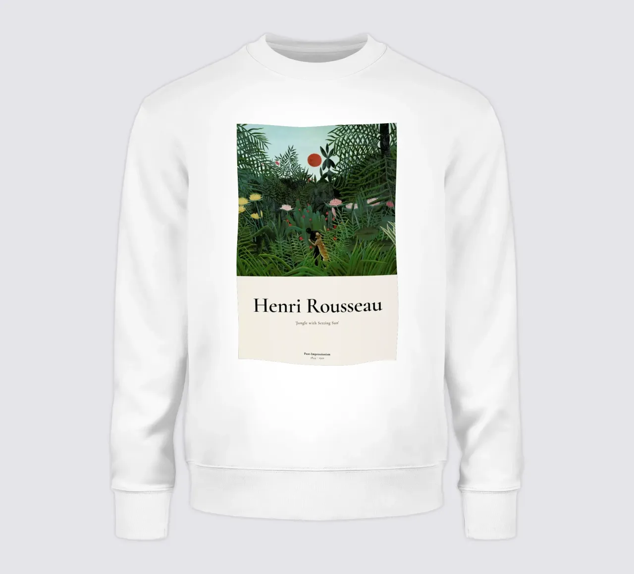 Rousseau - Jungle with Setting Sun sweatshirt van ARTOTHEK