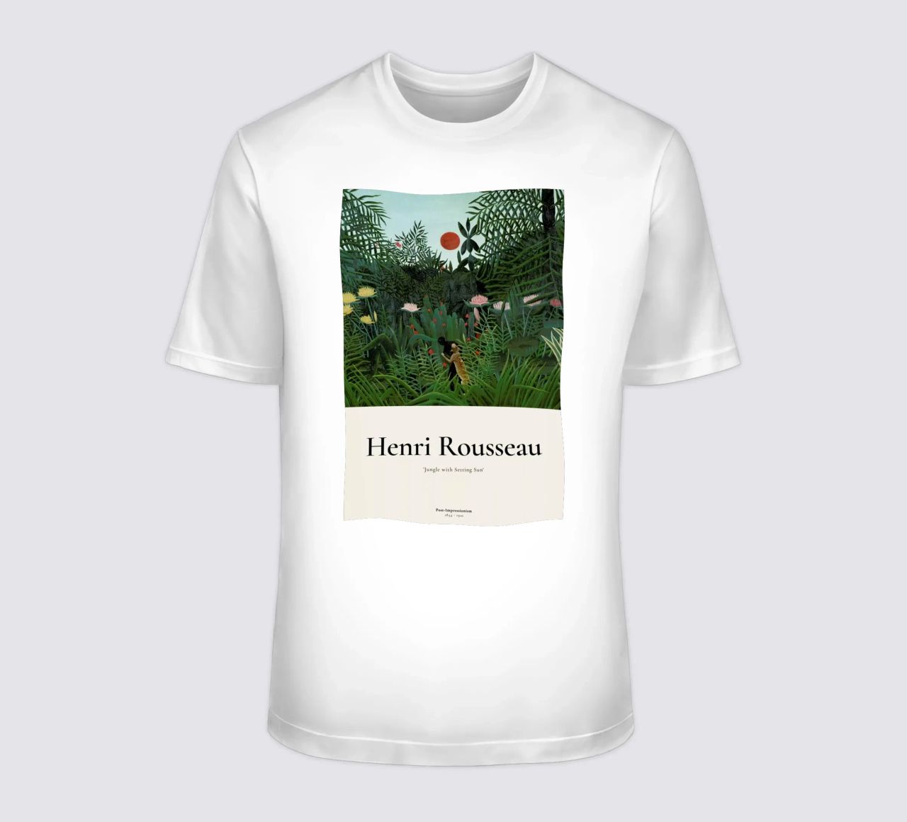 Rousseau - Jungle with Setting Sun t-shirt by ARTOTHEK