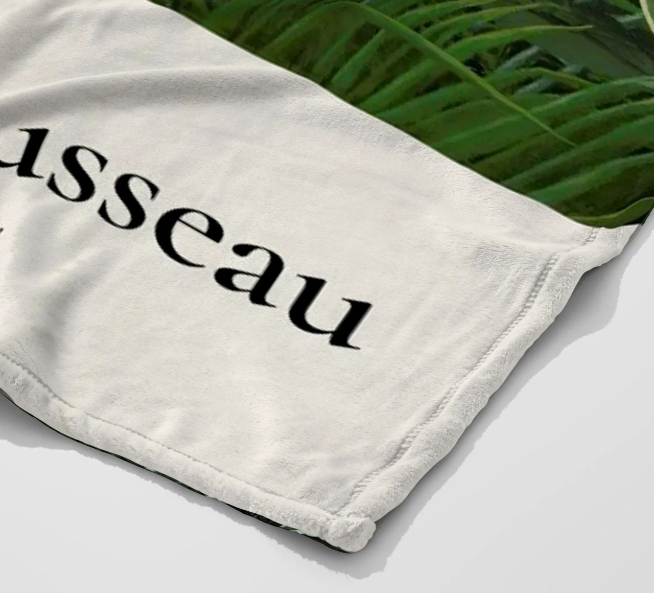 Rousseau - Jungle with Setting Sun fleece blanket by ARTOTHEK