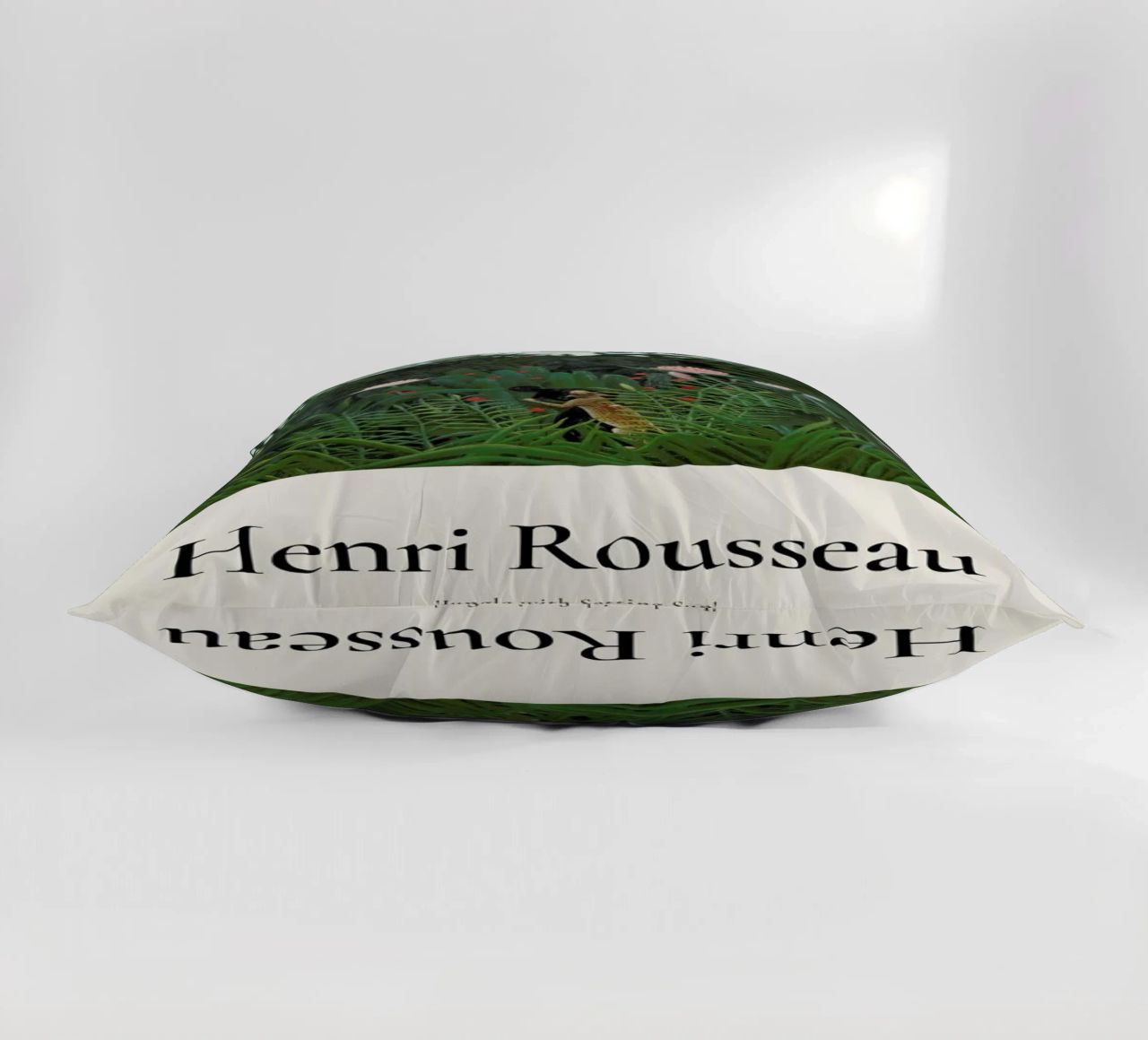 Rousseau - Jungle with Setting Sun decorative cushion by ARTOTHEK