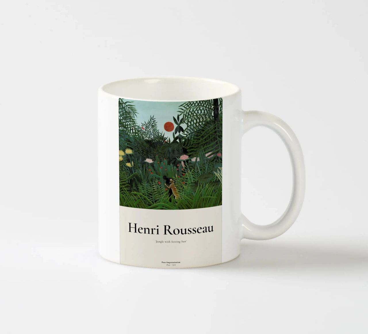 Rousseau - Jungle with Setting Sun tazza in ceramica da ARTOTHEK