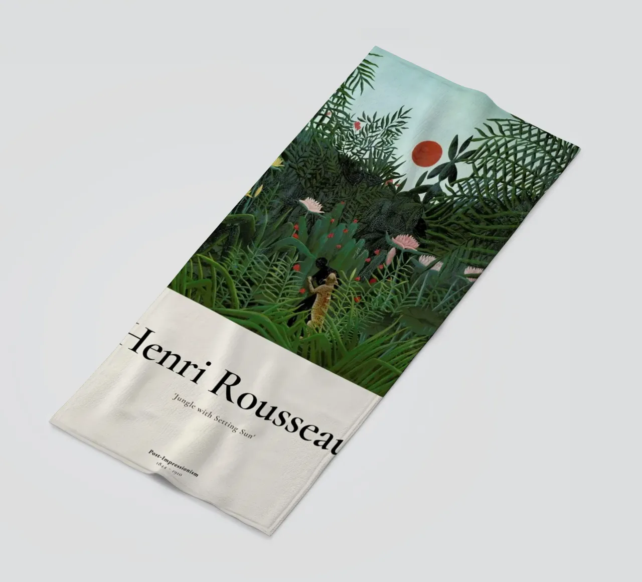 Rousseau - Jungle with Setting Sun telo mare da ARTOTHEK