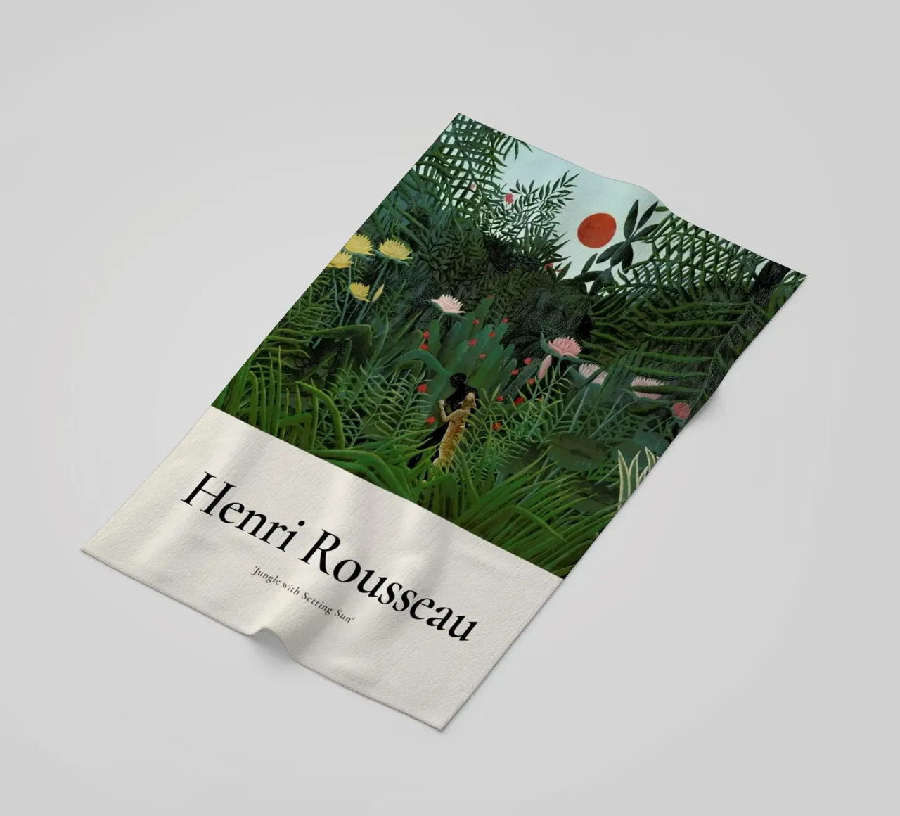 Rousseau - Jungle with Setting Sun telo mare da ARTOTHEK