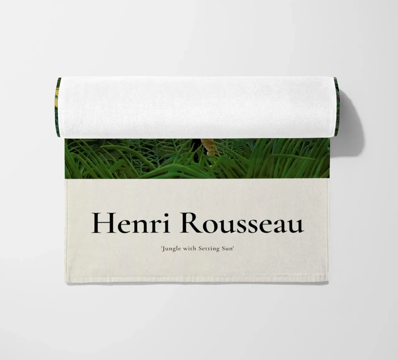 Rousseau - Jungle with Setting Sun telo mare da ARTOTHEK