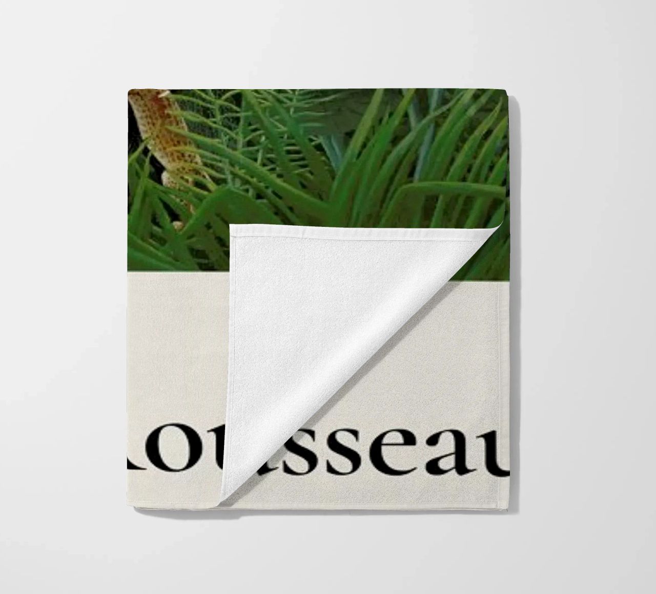 Rousseau - Jungle with Setting Sun beach towel by ARTOTHEK