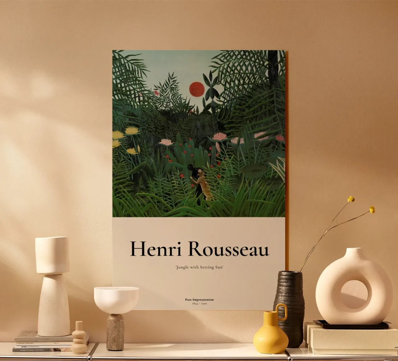 Rousseau - Jungle with Setting Sun metacrilato de ARTOTHEK