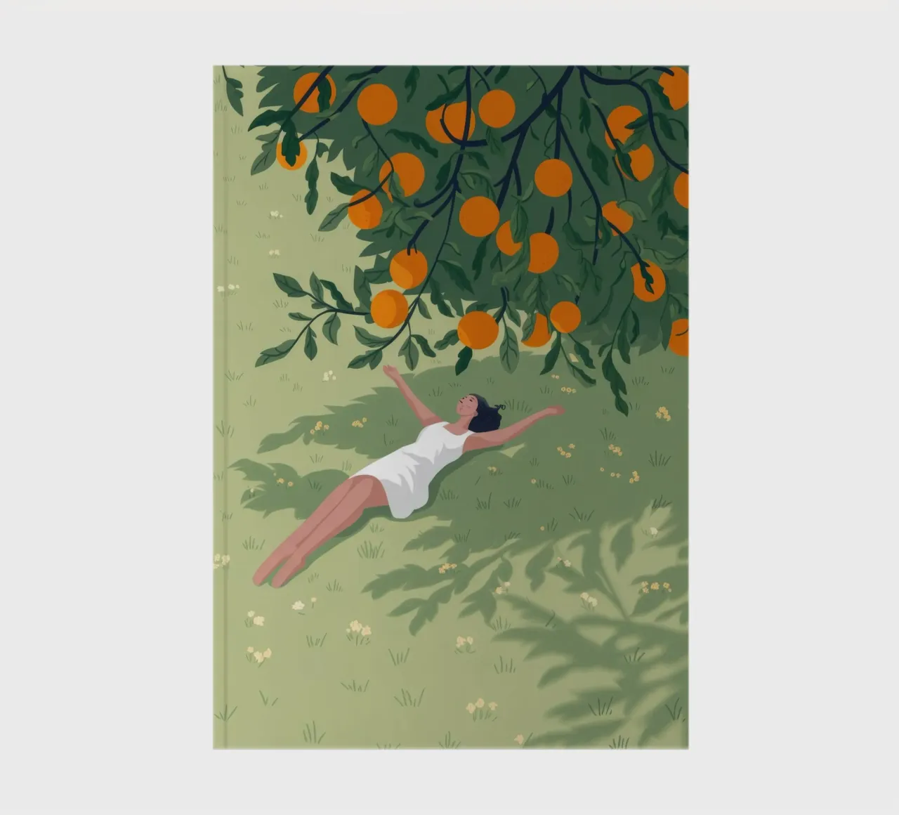 Orange Grove Serenity notebook by Fine Sanctuary
