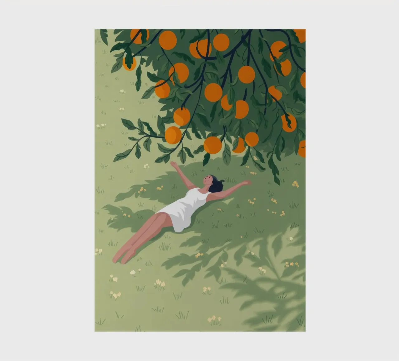 Orange Grove Serenity notebook by Fine Sanctuary