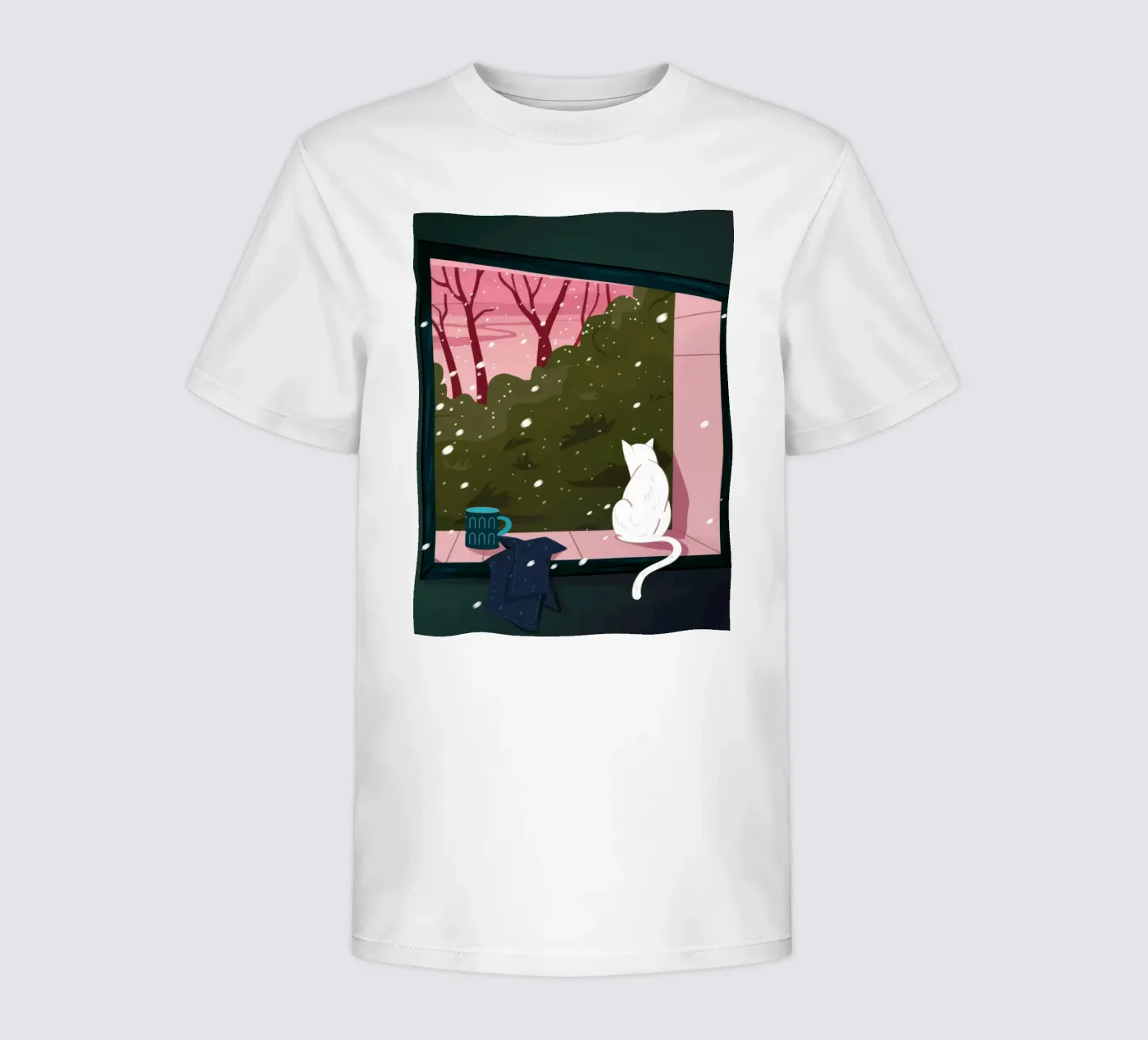Winter Venster Grilligheid kinder t-shirt van Fine Sanctuary