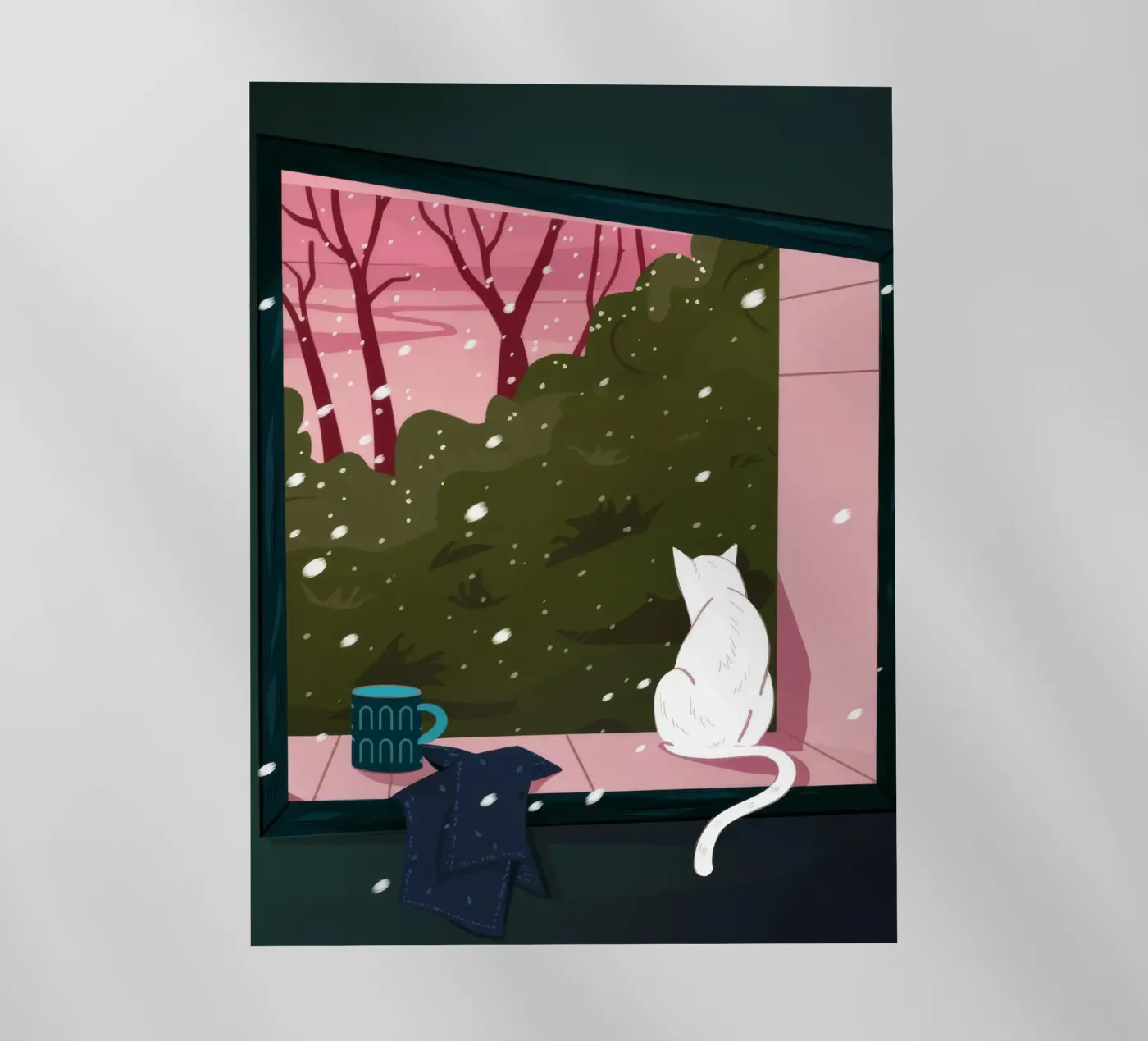 Winter Window Whimsy backlit folie van Fine Sanctuary