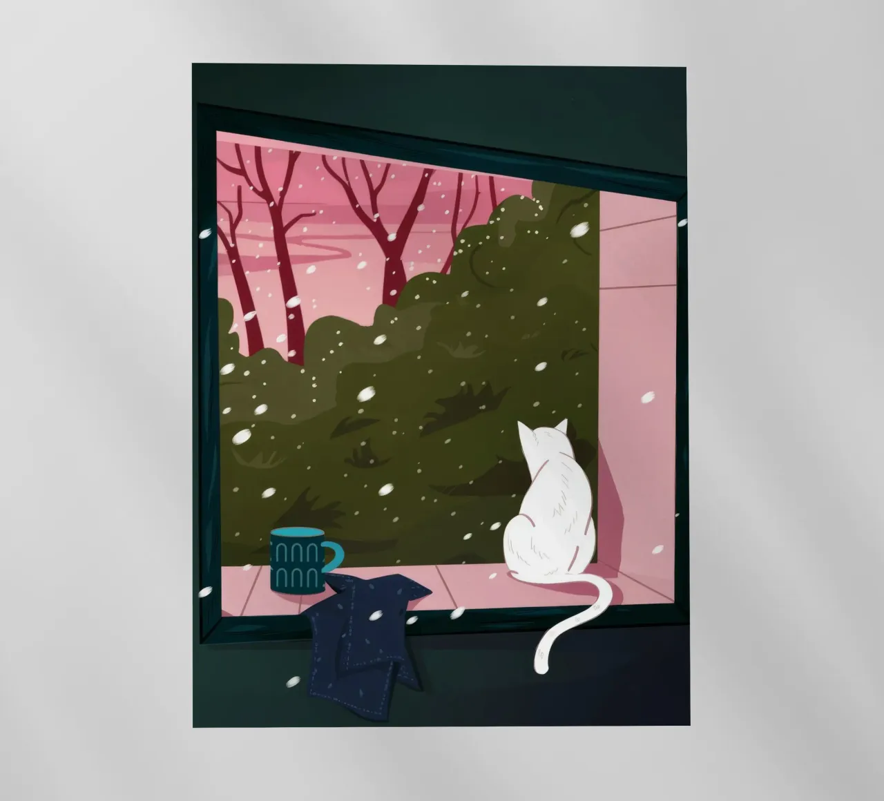 Capricci da finestra d'inverno pellicola backlit da Fine Sanctuary