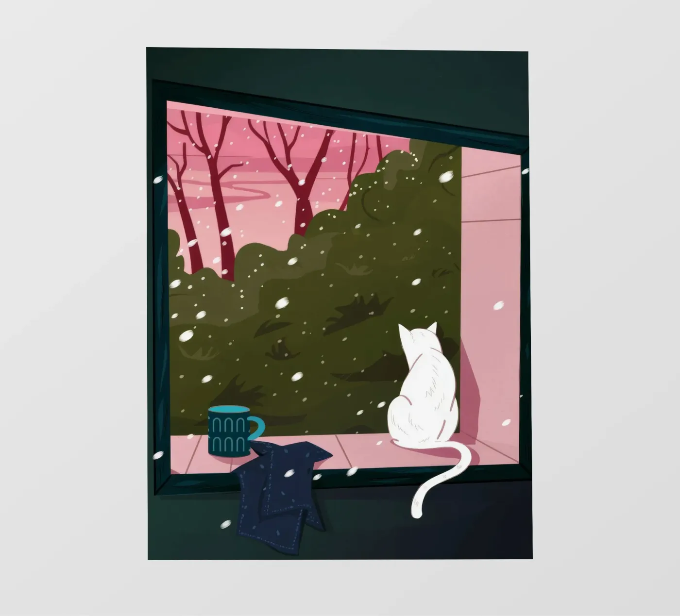 Winter Window Whimsy backlit folie van Fine Sanctuary