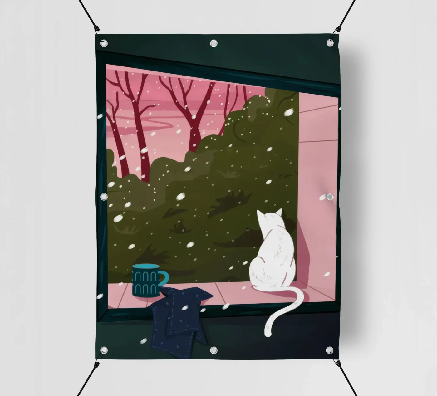 Fenêtre d'hiver Whimsy bâche pvc de Fine Sanctuary