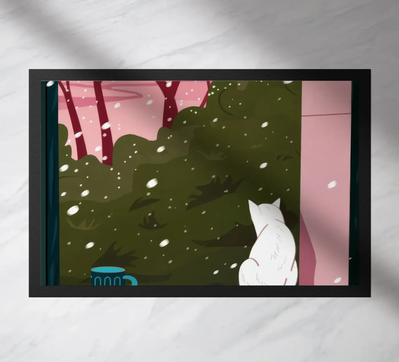 Winter Window Whimsy doormat by Fine Sanctuary