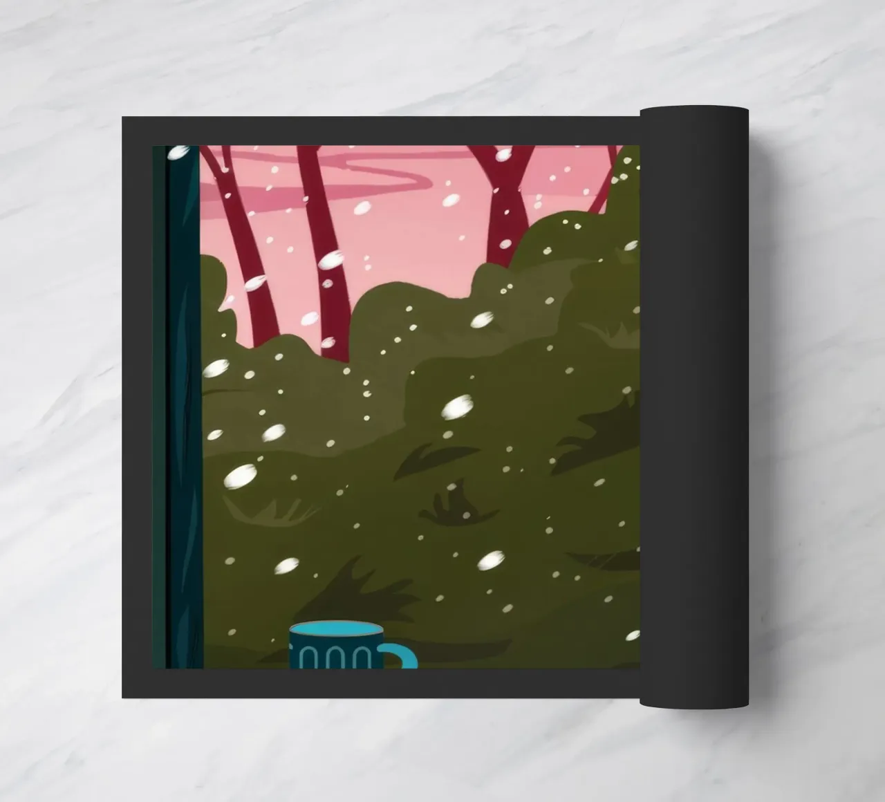 Winter Window Whimsy doormat by Fine Sanctuary