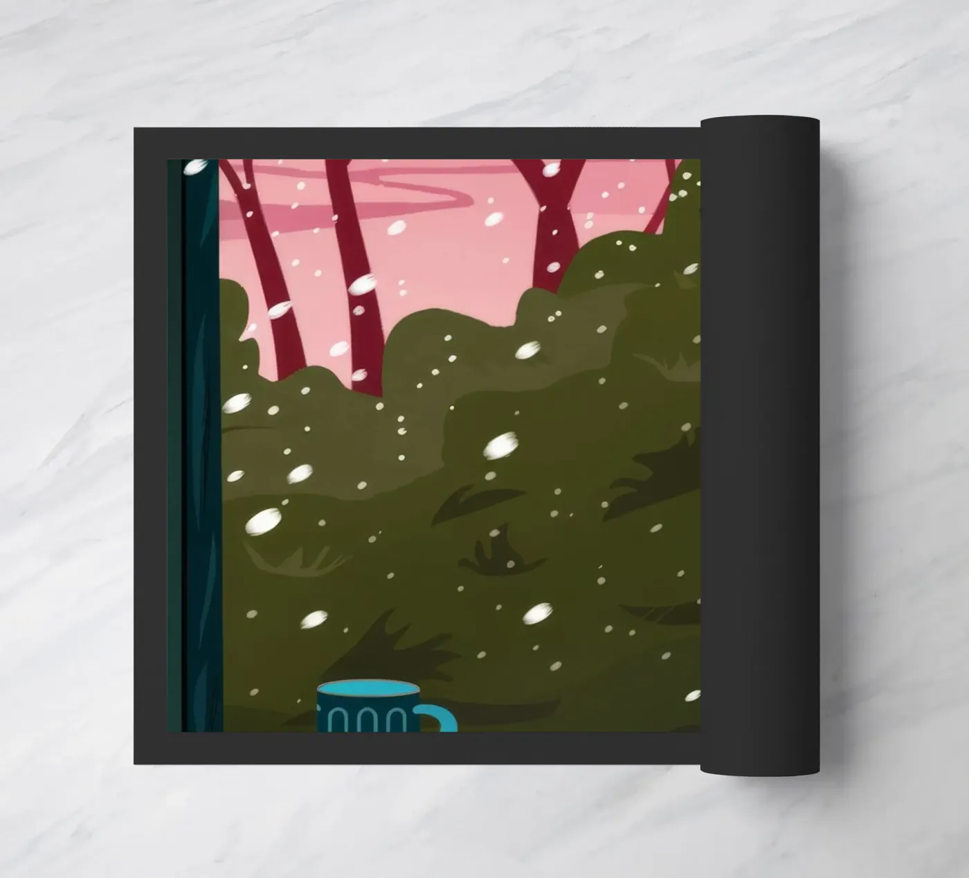 Winter Window Whimsy doormat by Fine Sanctuary
