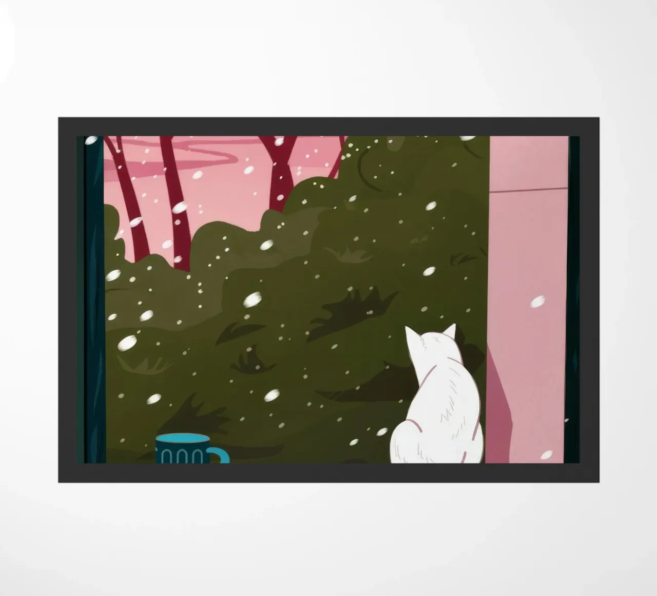 Winter Window Whimsy doormat by Fine Sanctuary