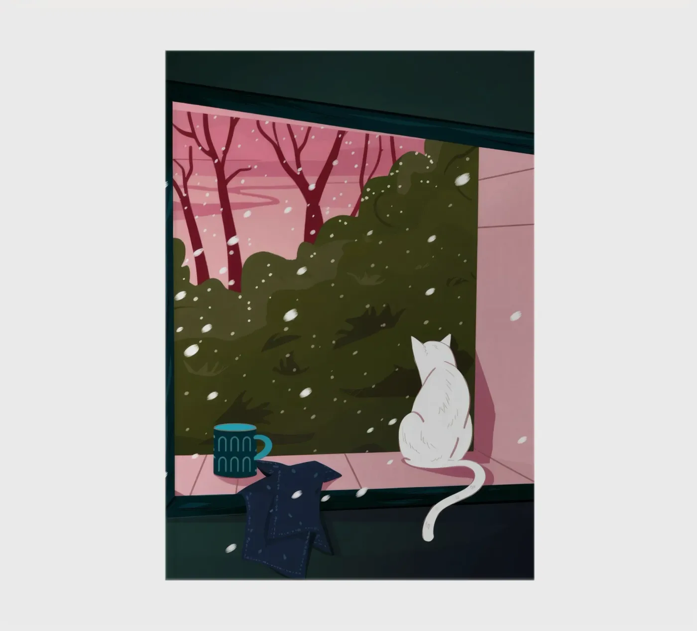 Winter Window Whimsy notebook by Fine Sanctuary