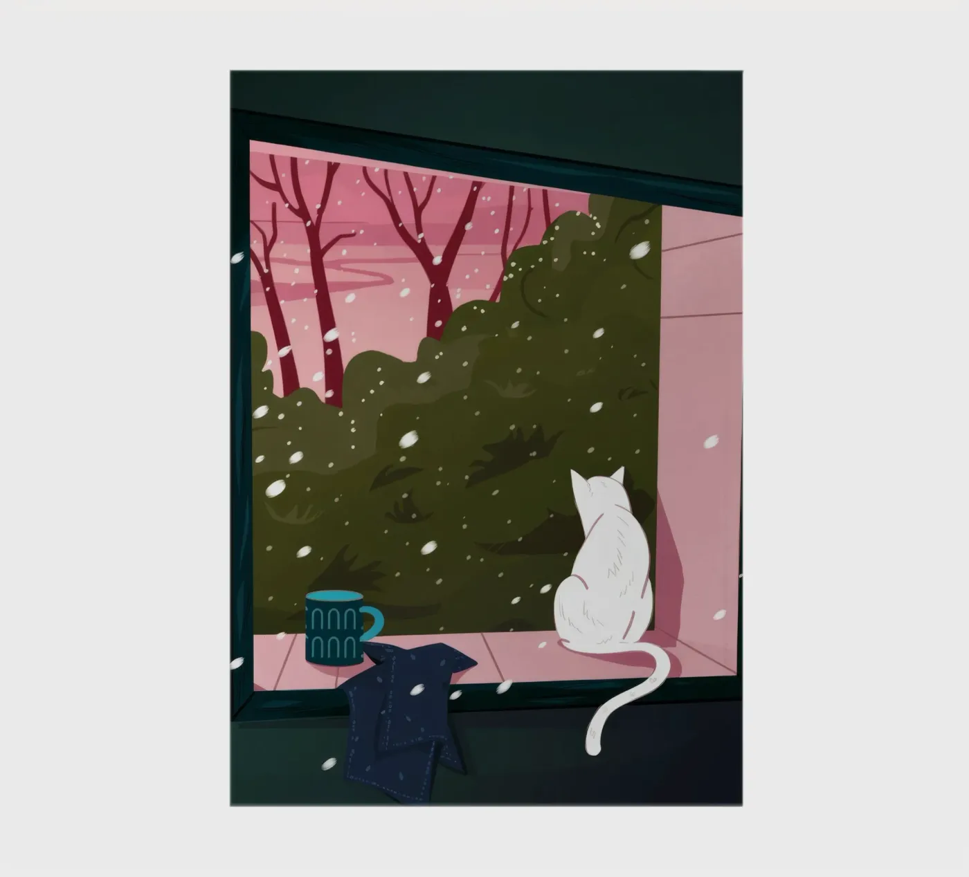 Winter Window Whimsy notebook by Fine Sanctuary