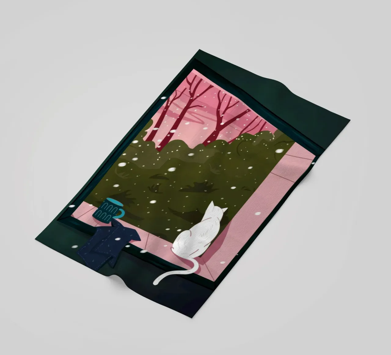 Winter Window Whimsy telo mare da Fine Sanctuary