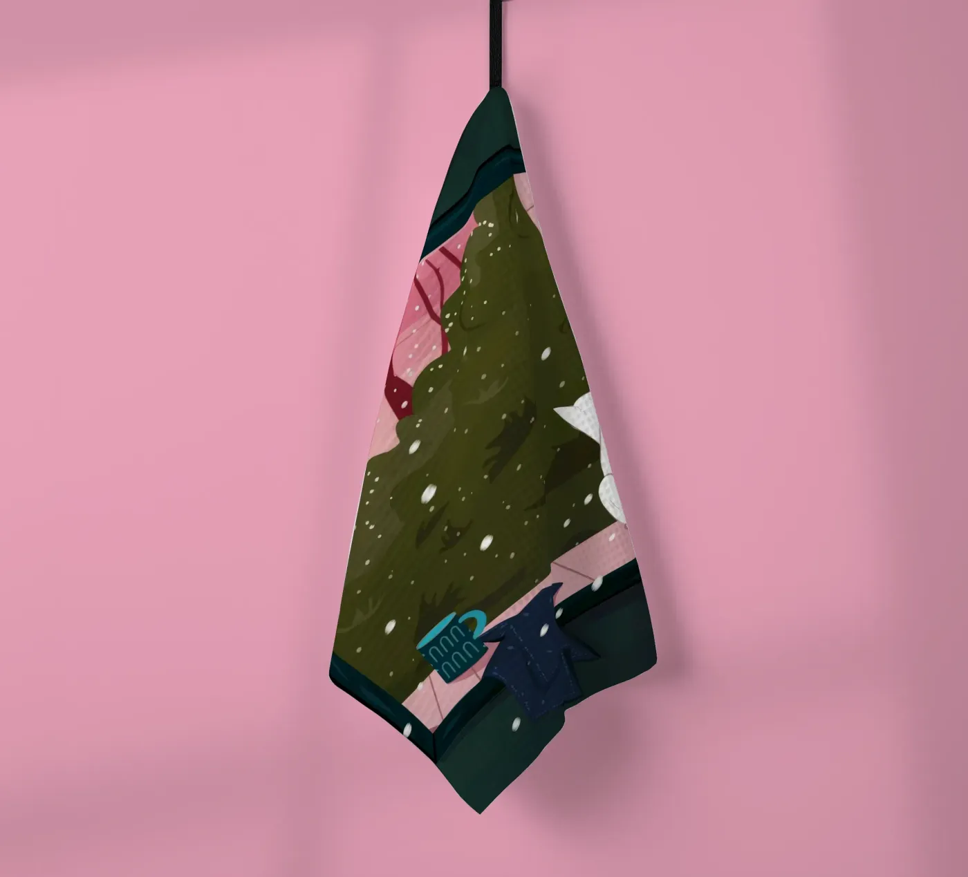 Winter Window Whimsy torchon de Fine Sanctuary