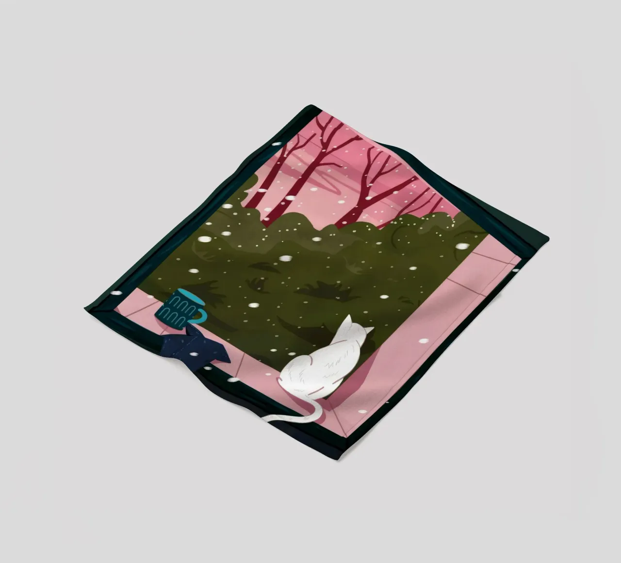 Winter Window Whimsy Fleecedecke von Fine Sanctuary