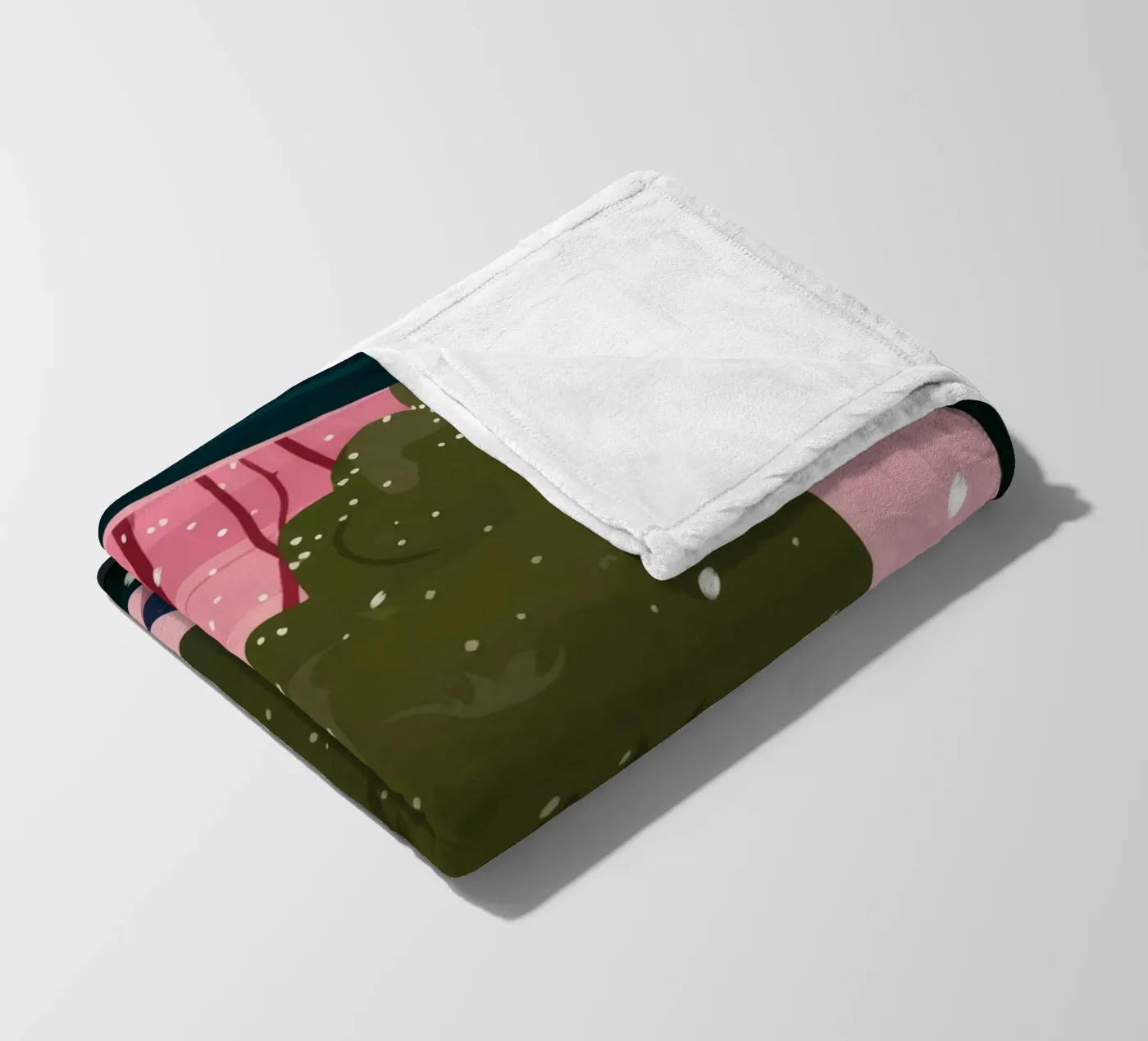 Winter Window Whimsy fleece blanket by Fine Sanctuary