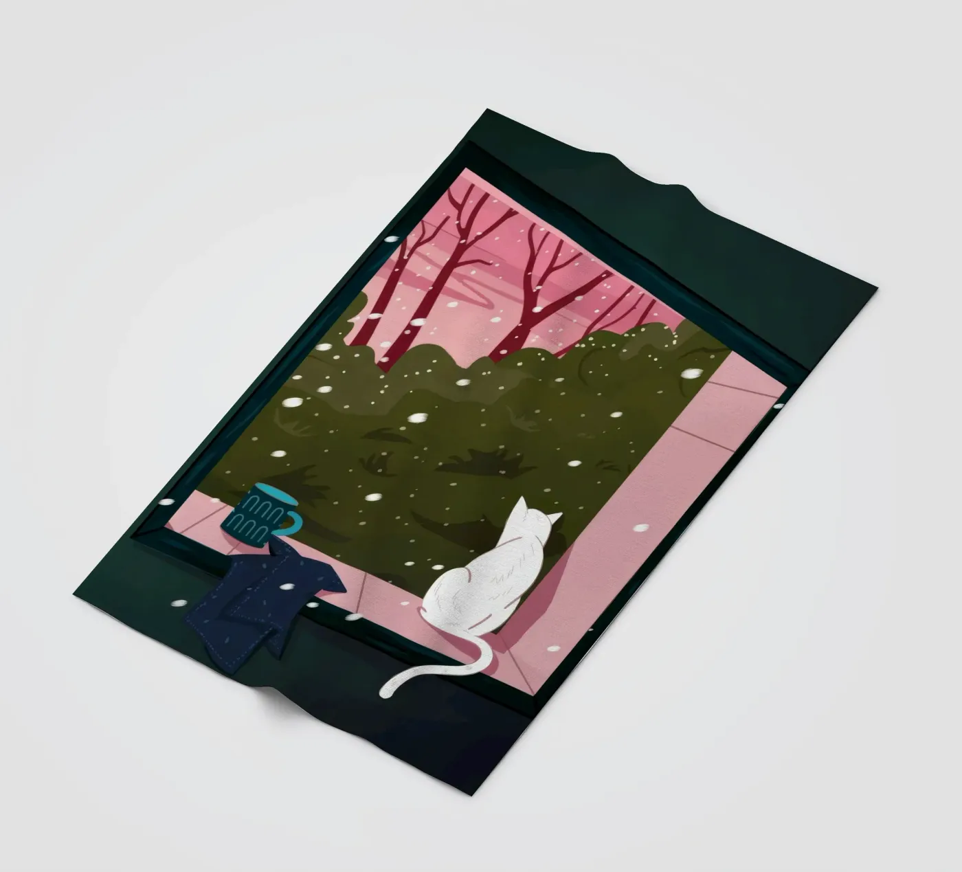 Winter Window Whimsy fleece blanket by Fine Sanctuary