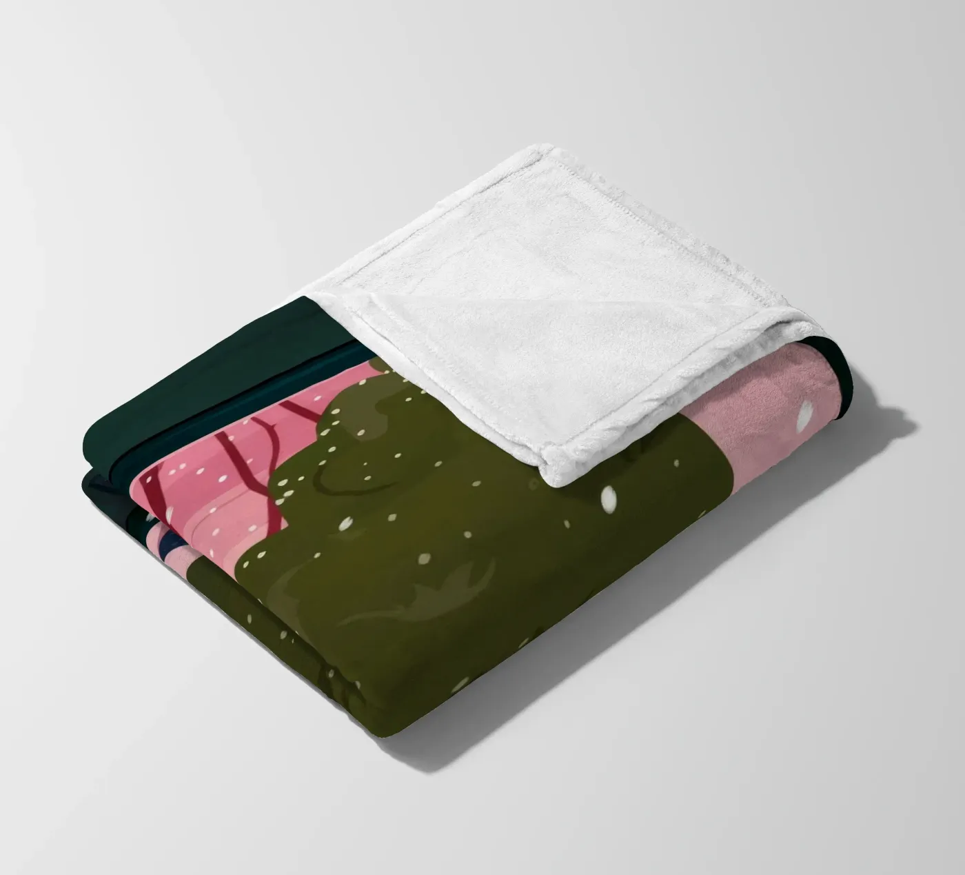 Winter Window Whimsy fleece blanket by Fine Sanctuary