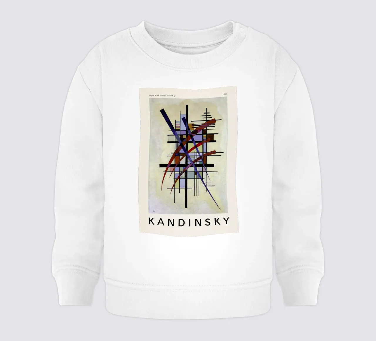 Kandinsky - Signs with Companionship felpa neonato da ARTOTHEK