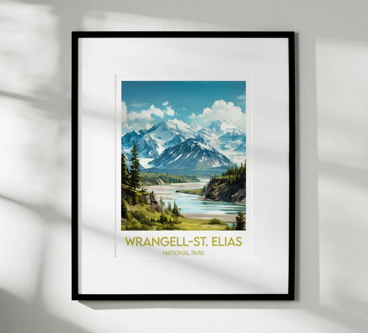 Poster Wrangell-St. Elias National Park Vereinigte Staaten Poster von Frame the World