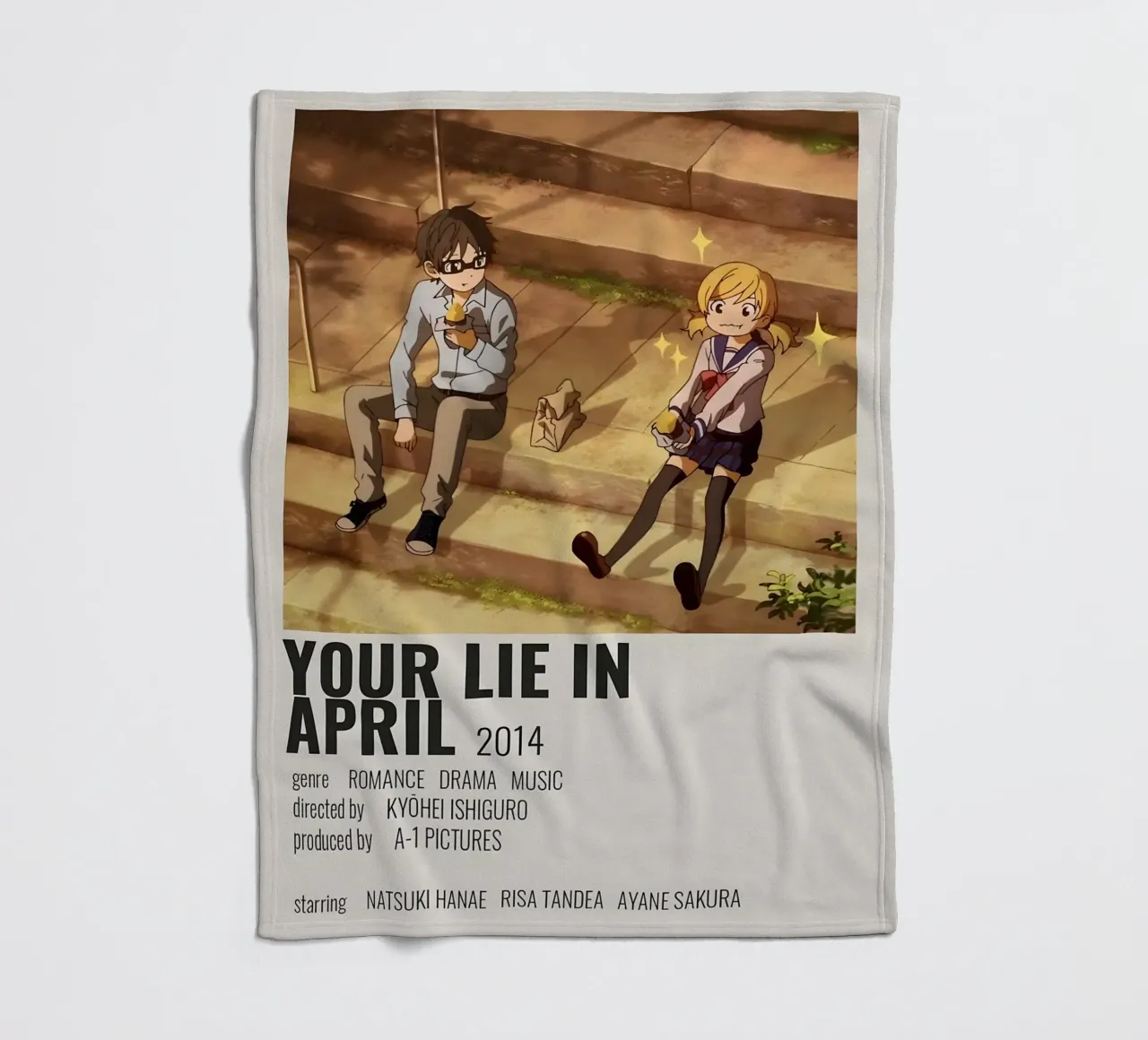 YOUR LIE IN APRIL 2014 coperta in pile da Totoya