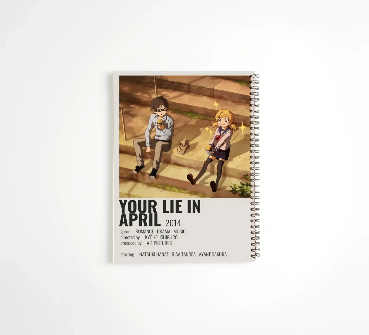 YOUR LIE IN APRIL 2014 spiral notebook by Totoya