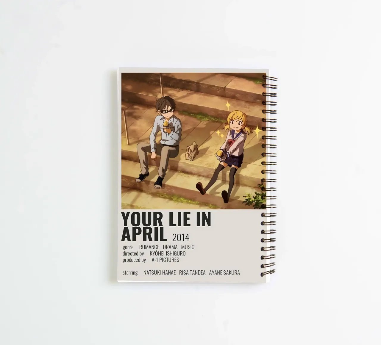 YOUR LIE IN APRIL 2014 spiral notebook by Totoya