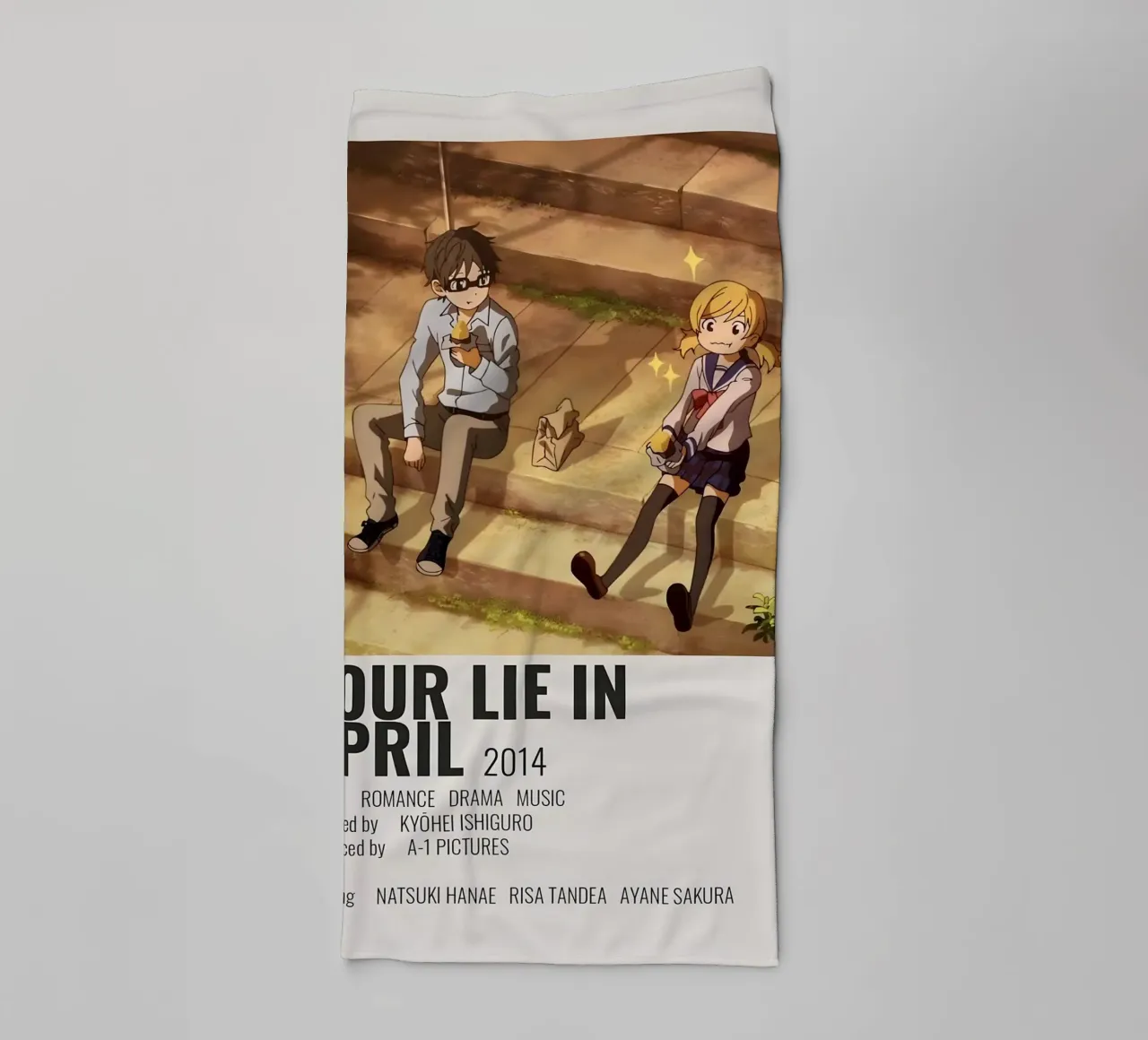 YOUR LIE IN APRIL 2014 asciugamano da bagno da Totoya