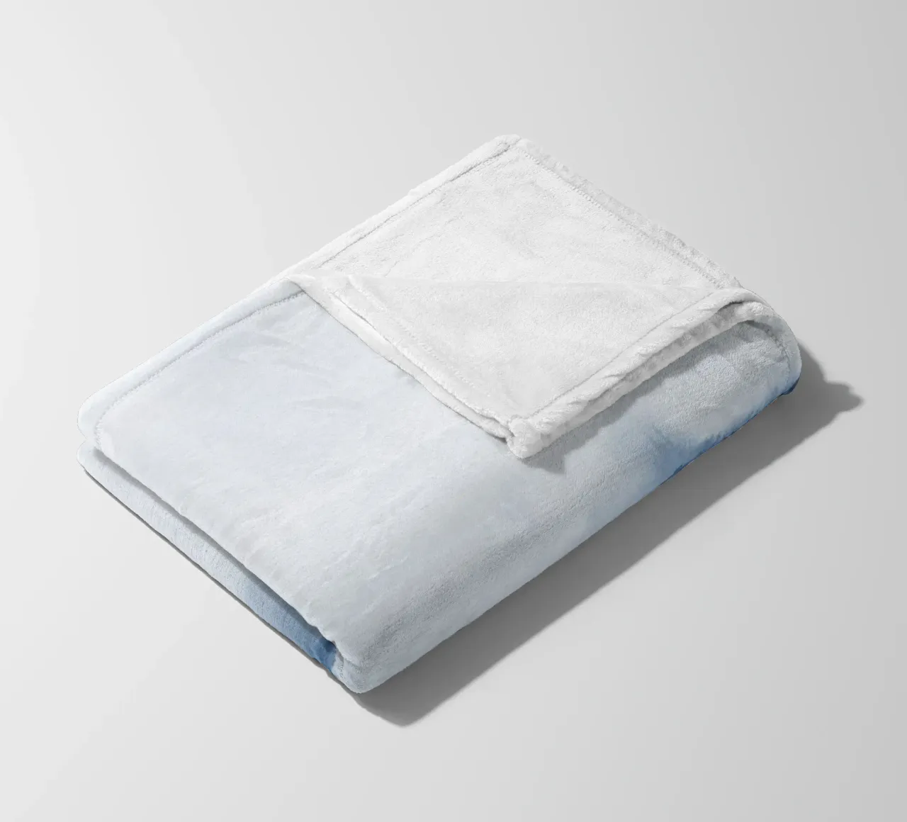 Paysage bleu minimaliste plaid polaire de NouveauPrints