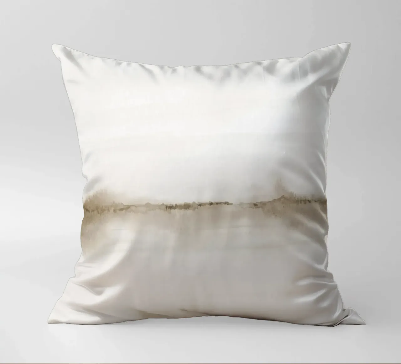 Minimalistisch beige landschap kussen van NouveauPrints