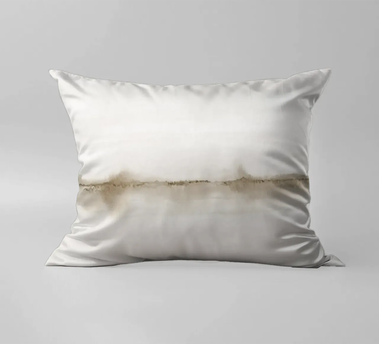 Minimalistisch beige landschap kussen van NouveauPrints