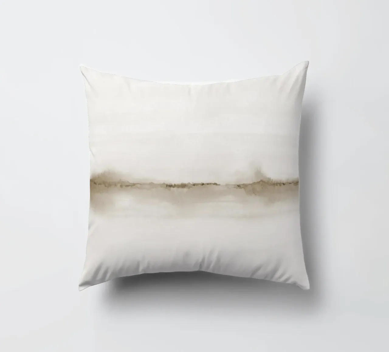 Minimalistisch beige landschap kussen van NouveauPrints