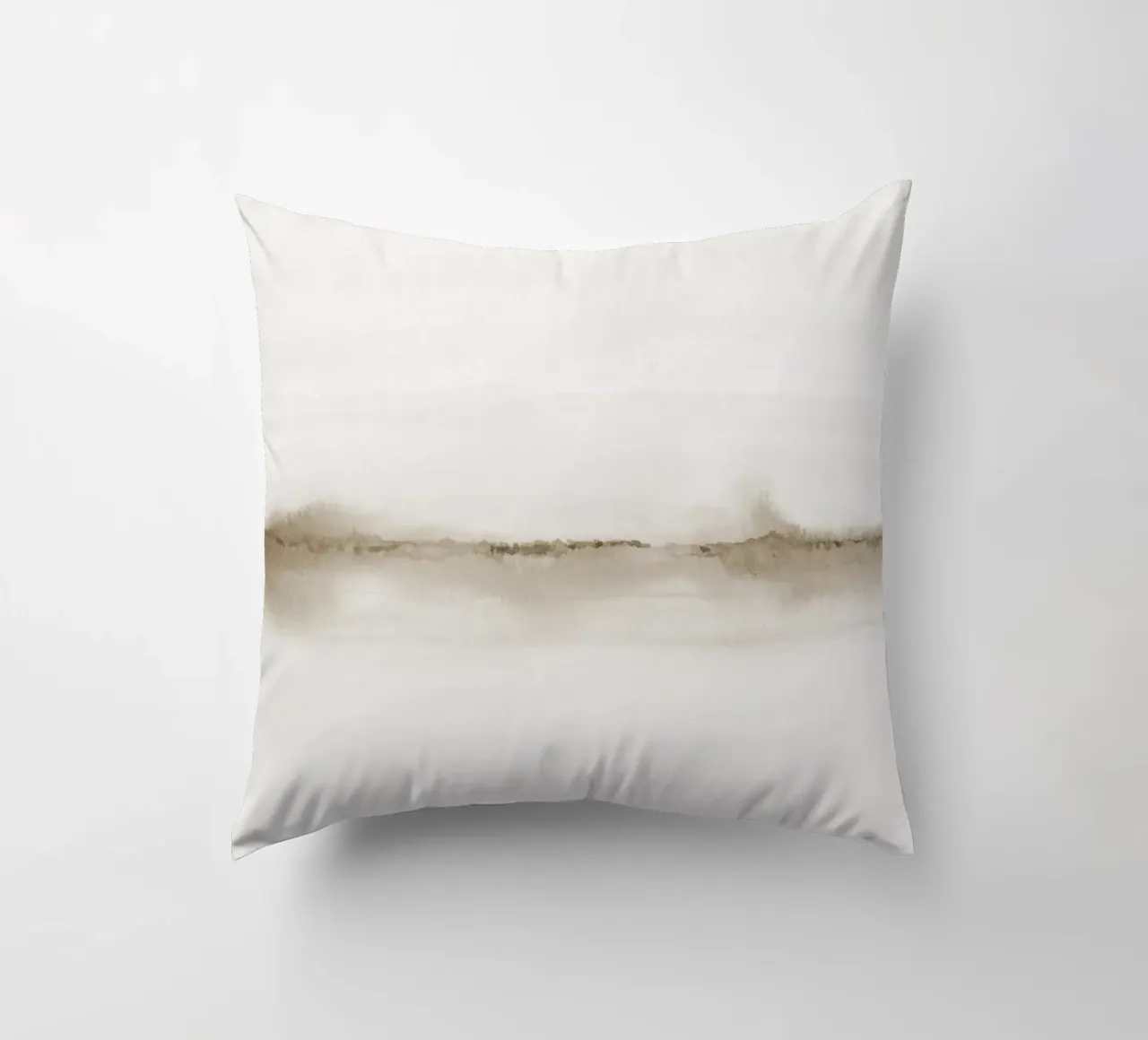 Minimalistisch beige landschap kussen van NouveauPrints